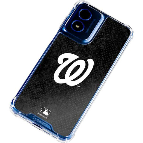 MLB Washington Nationals Dark Wash Moto G 5G (2024) Clear Case
